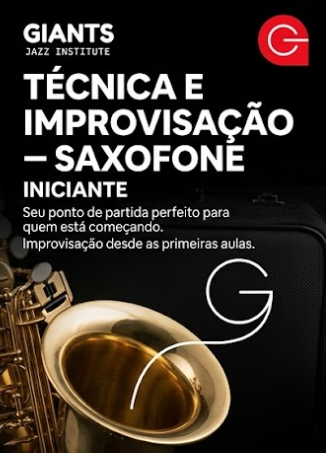Técnica e improvisação – saxofone – iniciante